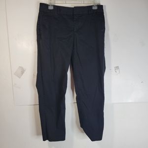 Womans Banana Republic Black Sateen Crop Pants Size 4